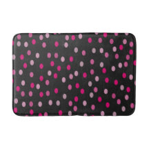 Rosa Polka dots på Black