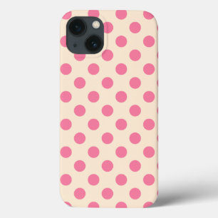 Rosa polka dots på grädde Fodral-Mate iphone case