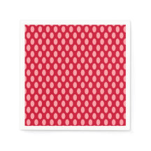 Rosa Polka dots på Red