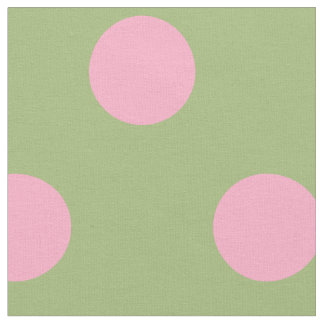 Rosa polka dots på vis mangröntbakgrund tyg