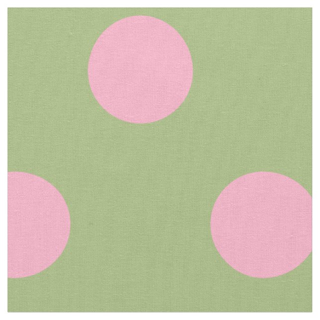 Rosa polka dots på vis mangröntbakgrund tyg (Närbild)