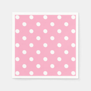 Rosa Polka dots Pappersservett