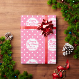 Rosa Polka dots: Pappra julafton Presentpapper