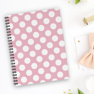 Rosa Polka dots, Polka Dot Mönster, Dit, Dit Anteckningsbok