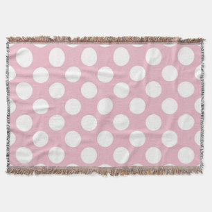 Rosa Polka dots, Polka Dot Mönster, Dit, Dit Filt