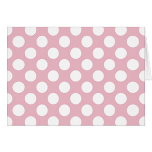 Rosa Polka dots, Polka Dot Mönster, Dit, Dit Hälsningskort