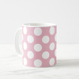 Rosa Polka dots, Polka Dot Mönster, Dit, Dit Kaffemugg
