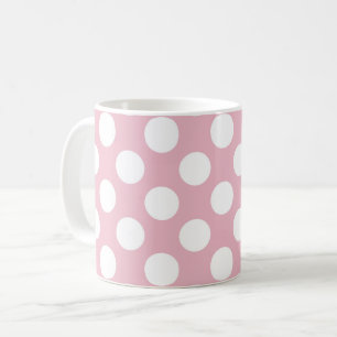 Rosa Polka dots, Polka Dot Mönster, Dit, Dit Kaffemugg