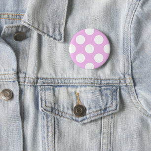 Rosa Polka dots, Polka Dot Mönster, Dit, Dit Knapp