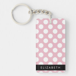 Rosa Polka dots, Polka Dot Mönster, ditt namn
