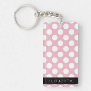Rosa Polka dots, Polka Dot Mönster, ditt namn