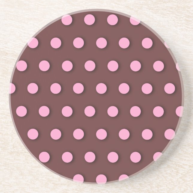 Rosa Polka dots Underlägg (Framsidan)