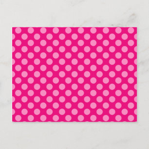 Rosa Polka dots Vykort