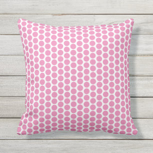 Rosa Polka dots White Anpassningsbar Cute Girly Gi Kudde