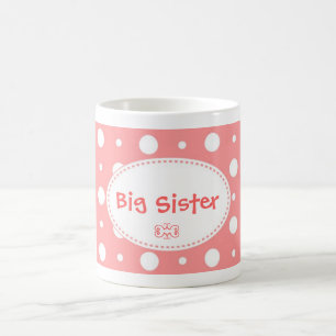 Rosa polka prick mönster mugg