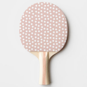  rosa-polka punkt pingisracket