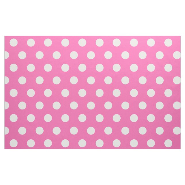 Rosa polka punkt tyg (Fat Quarter)