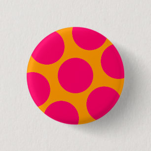 Rosa Polka-rotknapp Knapp