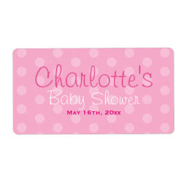 Rosa Polka-Vattenflaska för spädbarnsskor Fraktsedel