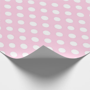 Rosa Polkadot Girly Modern Cute Presentpapper