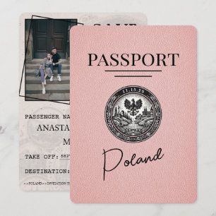 Rosa Polskt pass Spara datum Datumet