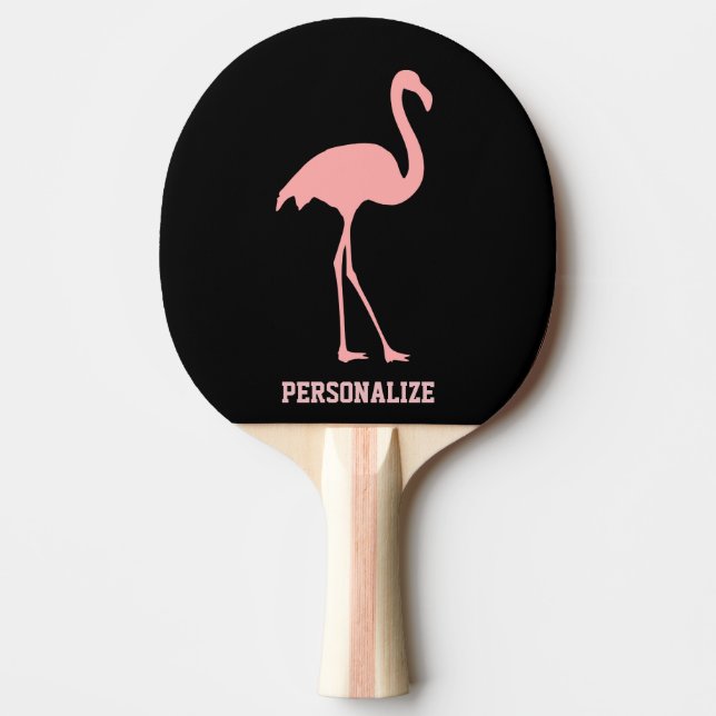 Rosa pong för flamingobordtennispingen paddlar pingisracket (Framsidan)