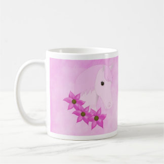 Rosa Pony & Flowers Mugg