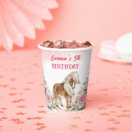 Rosa pony-födelsedag, giddy cowgirl party