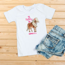 Rosa pony-födelsedag, giddy cowgirl party