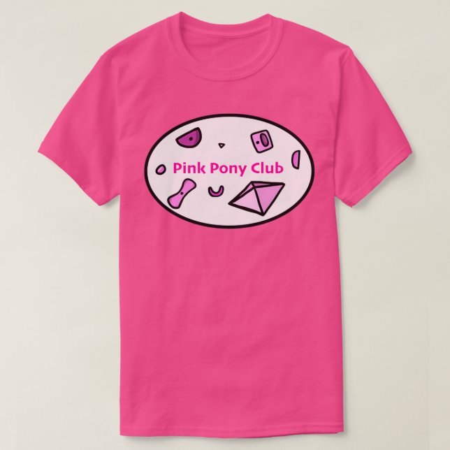 Rosa Pony Klubb T Shirt (Design framsida)