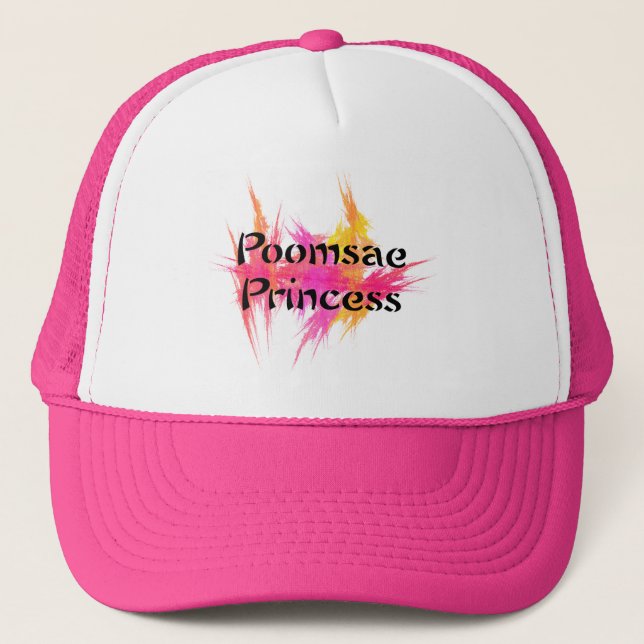 Rosa Poomsae Princess Hatt Truckerkeps (Framsida)