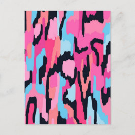 Rosa POP-Abstrakt Vykort