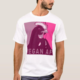 Rosa Pop Art Inspired Chicken Tshirt Vegan AF T Shirt