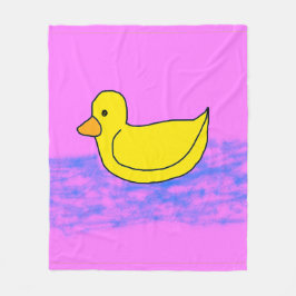 Rosa Popcorn Anime Ducky Fleece Blanket