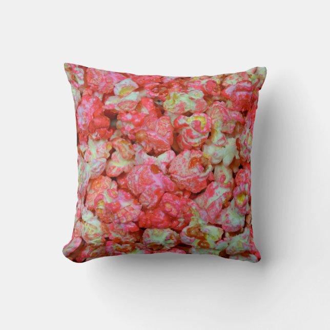 Rosa popcorn kudde (Framsida)
