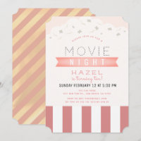 Rosa Popcorn Movie Night Girl Birthday