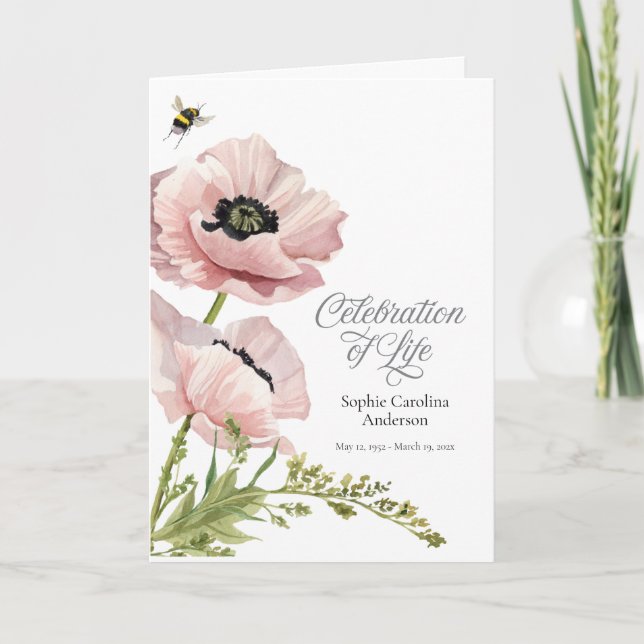 Rosa Poppies Firande of Life Programme Program (Framsida)