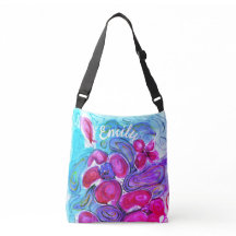 Rosa Poppy Fantasy Watercolor & Ditt namn
