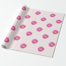 Rosa Poppy Wrapping Papper