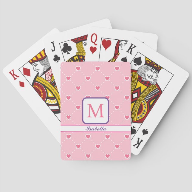 Rosa Popular Heart Valentines day Collection Casinokort (Baksidan)
