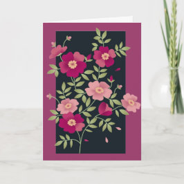 Rosa Posies för mors dag Kort