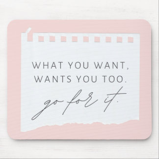 Rosa Positive Inspirational Affirmation Mouse Pad Musmatta