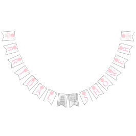 Rosa posmöhippa fotobuntning av flaggor