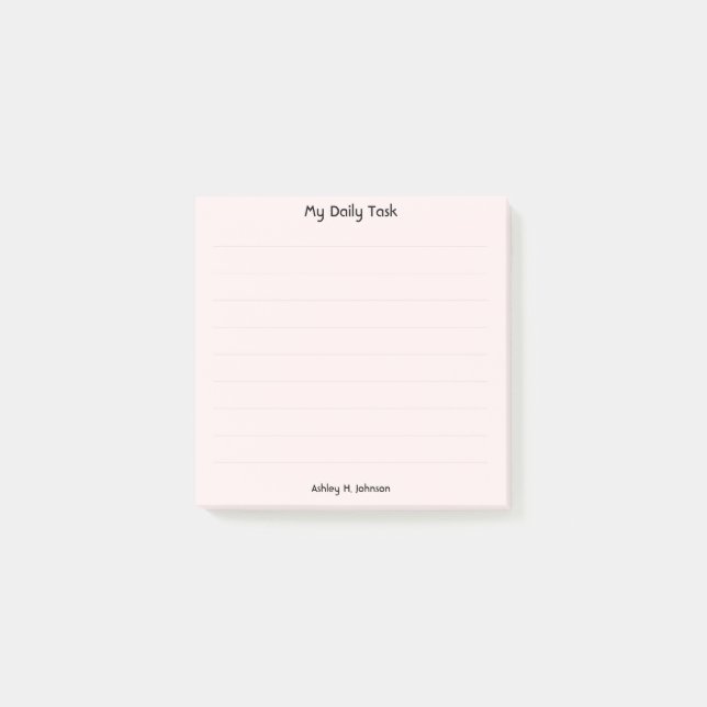 Rosa Post-it Block (Framsida)