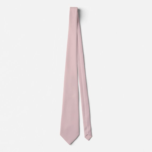 Rosa Potpourri Pastel Solid Färg Skriv ut Slips (Framsida)