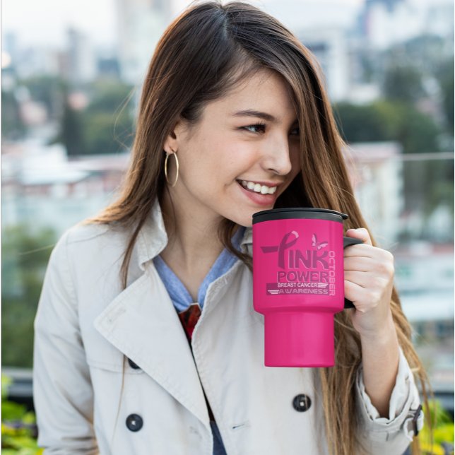 Rosa Power-Breast Cancer Awareness Design Resemugg (Skapare uppladdad)