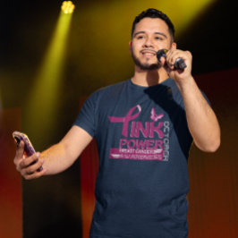 Rosa Power-Breast Cancer Awareness Design T Shirt