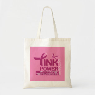 Rosa Power-Breast Cancer Awareness Design Tygkasse
