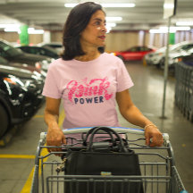 Rosa Power Breast Cancer Awareness Heart