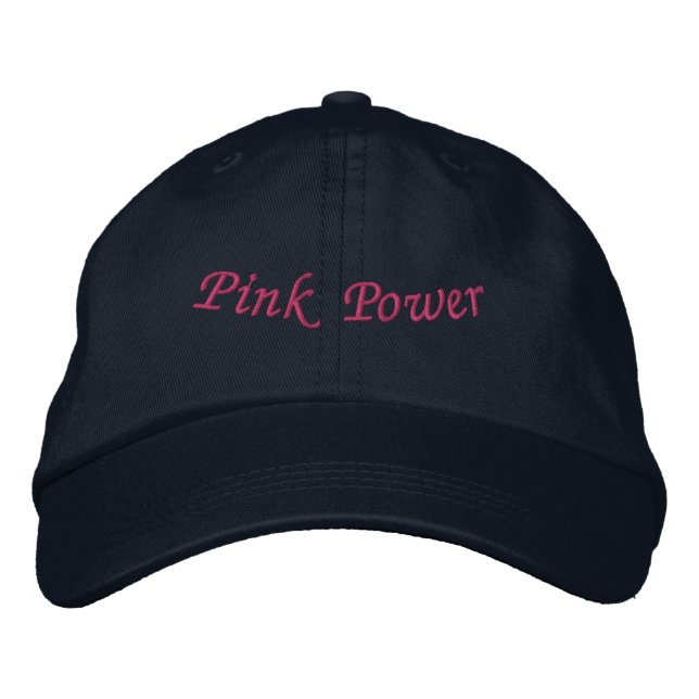 Rosa Power Djärv Blandning av Feminina Energi-Hatt Broderad Keps (Framsida)